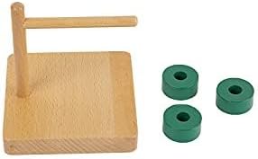 Adena Montessori Discs on Horizontal Dowel Montessori Toys for 12-18 Months Baby