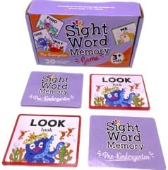 Sight Word Memory Game/Matching Game. Reading and Language Building for Grades Pre-Kindergarten Through Second Grade. Early Children's Reading Educational Game. Learn to Read (Second Grade)