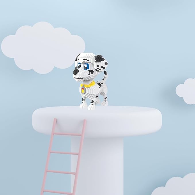 Dalmatian Pet Model Micro Mini Building Block Toy - Ideal Festival Gift, Decorative Item - Adorable and Humorous Design for Home Decor