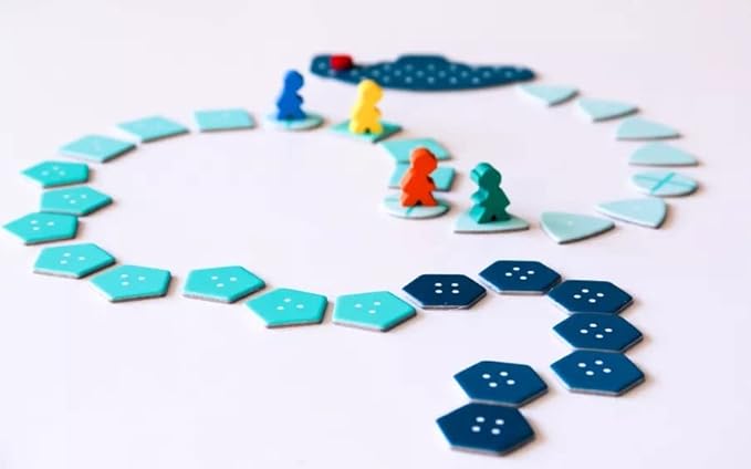 Oink Games Deep Sea Adventure Hangtab Version – Push-Your-Luck Family Board Game | 2–6 Players | Ages 8+ | Portable Travel Game