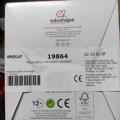 Edushape 525021 Thread-O-Ball Development Activity (Pack of 11)