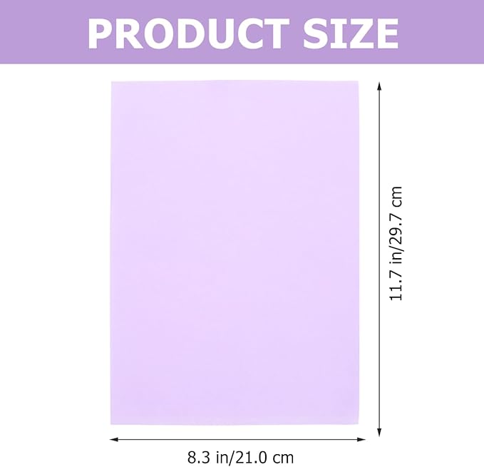 VOSAREA 100 Sheets of Light Purple Lilac Construction Paper - 8.25 x 11.67 Inch - Purple for Scrapbooking Crafts and Office Printing Projects
