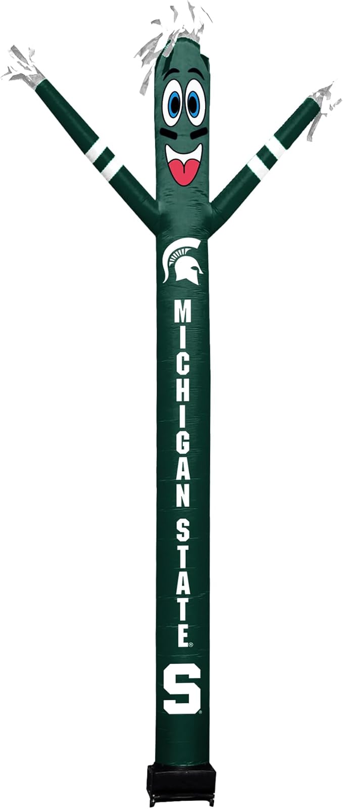 NCAA Michigan State Spartans Football Wacky Waving Inflatable Tube Guy with LED Lights & Built-in Blower - 6" x 36" x 96" Inflatable Tube Man Crazy Sports Fan Outdoor Party Decoration