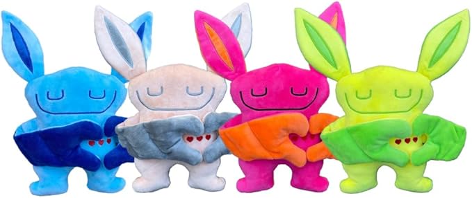 3 Pack Includes: Weighted Stuffed Pillow Animal (Shin Shin) with Surprise Bumpaloo & Thumper - Soft & Cuddly Plush for Comfort & Sensory Support