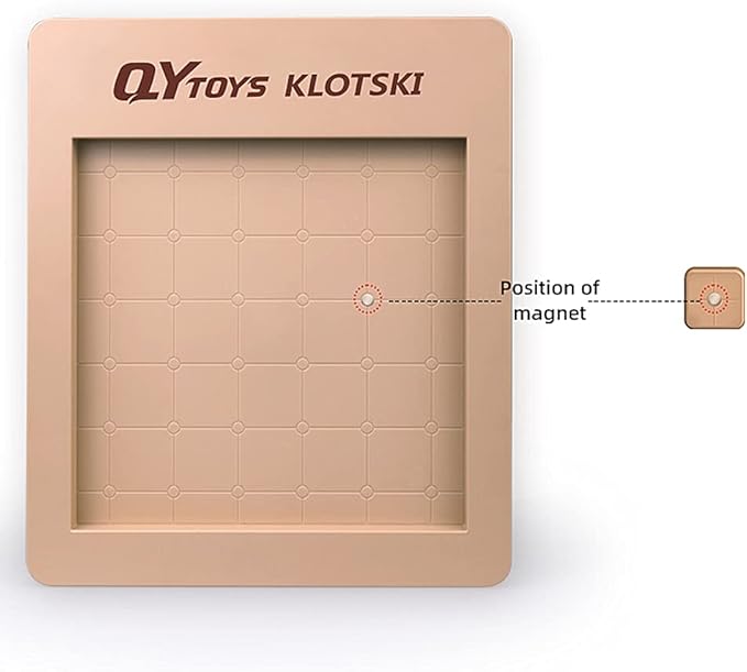 LiangCuber QY Toys 6x6 Klotski Puzzle Magnetic Sliding Number Puzzle ABS Brain Teasers Toy Tangram Jigsaw Intelligence (35-Digit Version)