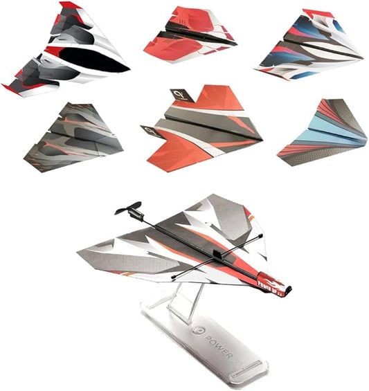 POWERUP 2.0 Paper Airplane Conversion Kit | Electric Motor for DIY Paper Planes | Fly Longer and Farther | Perfect for Kids & Adults | Ready to Use Aeroplane Engine Kits