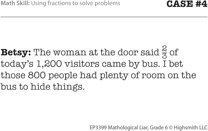 Edupress Mathological Liar, Grade 6