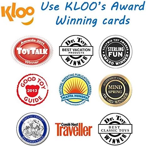KLOO Learn French Board & Card Game Race to Paris | Fun for Family Kids Adults School | Play & Talk French Language | 4 Decks, Speak 100's of Words & Vocabulary in a Flash | Boardgame, 1–4 Players