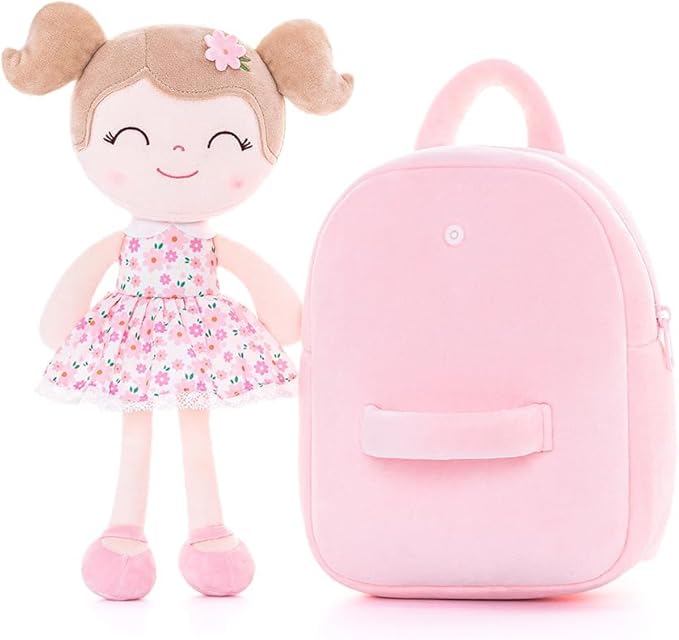 Gloveleya Kids Backpacks Girls Backpack Plush Bags Diaper Bag Printed Sunflower Backpack 9"