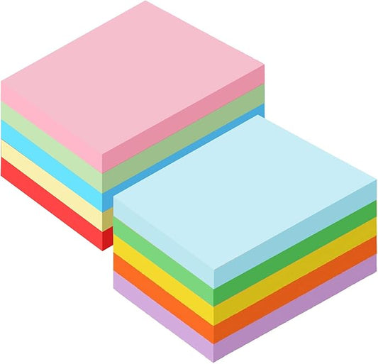 Sherr 1000 Sheets Construction Paper Bulk Colored Cardstock A4 9" x 12" Heavyweight Craft Printer Paper for Kids Bulk School Supplies Art(Rainbow Color)