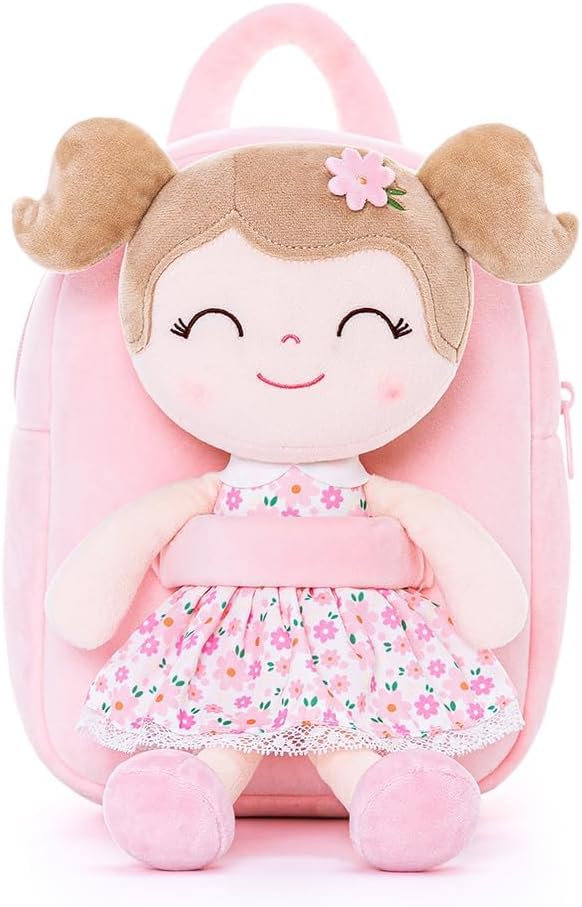 Gloveleya Kids Backpacks Girls Backpack Plush Bags Diaper Bag Printed Sunflower Backpack 9"