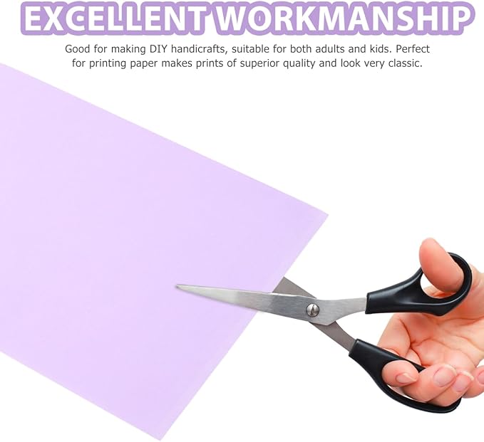 VOSAREA 100 Sheets of Light Purple Lilac Construction Paper - 8.25 x 11.67 Inch - Purple for Scrapbooking Crafts and Office Printing Projects