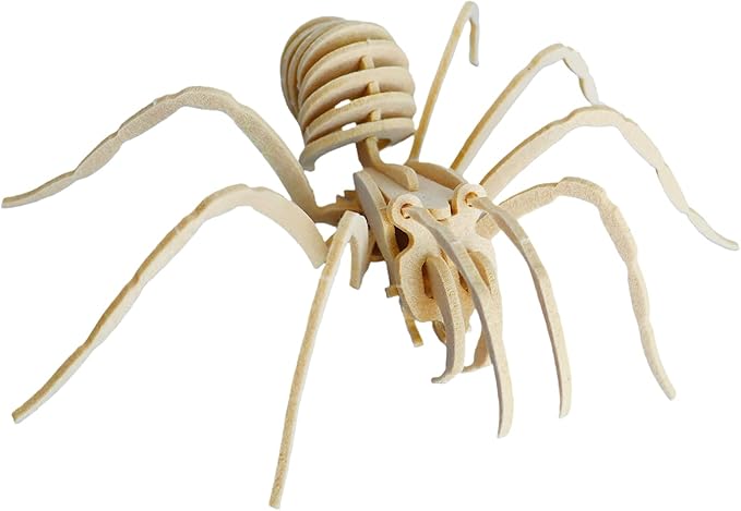 3D Puzzles for Kids, Different from Wooden, Felt Spider DIY Three-Dimensional Model, Animal Insect Toy Educational Game Set Gift