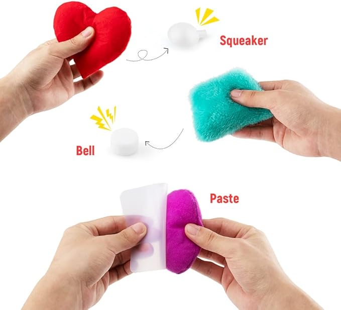 Texture Sensory Bean Bags,Toddler Sensory Toys for Babies,Preschool Toys Set of 13 Beanbags, Shape Sensory Bean Bags with Storage Bag,Develop Fine Motor & Sensory Play for Newborns’ Early Learning