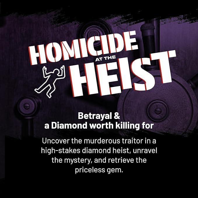 Hunt A Killer: Homicide at The Heist – Solve The Murder of a Jewel Thief in an Immersive True Crime Experience, A Murder Mystery Party Game for Adults Perfect for Halloween Game Night, for Ages 14+