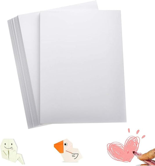 120 Sheets Construction Paper 12” x 17” Arts Paper for Kids White Craft Paper for Drawing, Coloring, Creating, School Art Project Supplies, Standard Weight