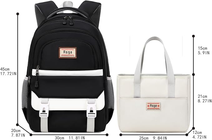 Asge Kids Backpacks for Girls School Book Bags for Teens Boys with Laptop Compartment - Ergonomic Design