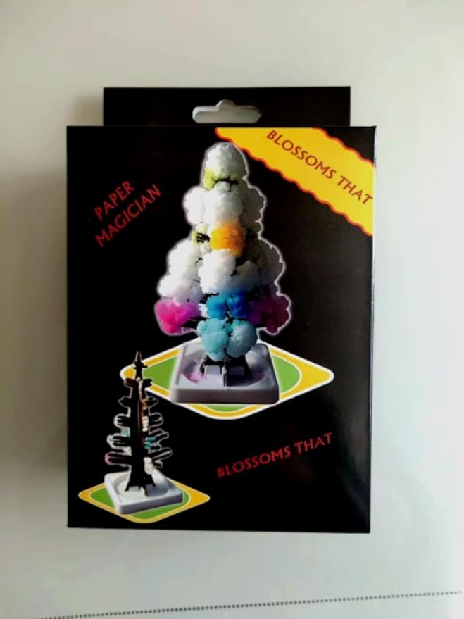 3 in 1 Mini Christmas Tree Magic Growing, Paper Tree Colorful DIY Crystal Growing Kit, Crystal Christmas Growing Kit, Educational Craft Kit with Art Supplies, Party Toys DIY Christmas Decorations