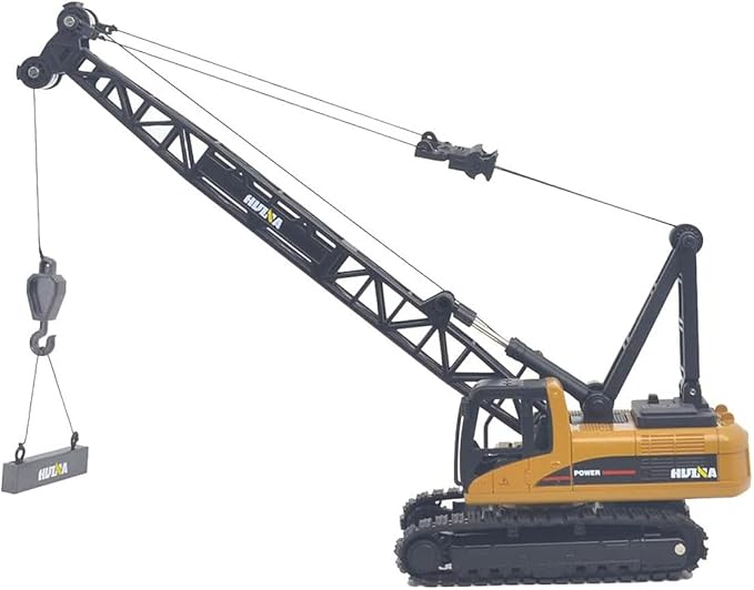 Ailejia Construction Trucks Toys Crane Truck 1/50 Scale DieCast Truck Engineering Car Metal Construction Vehicles Crane Machine Model Toy for Boys (Crawler Crane)