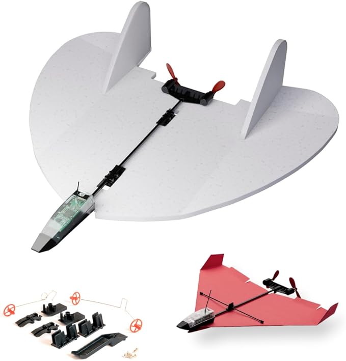 POWERUP 4.0 The Next-Generation Smartphone Controlled Paper Airplane Kit, RC Controlled. Easy to Fly with Autopilot & Gyro Stabilizer. for Hobbyists, Pilots, Tinkerers.