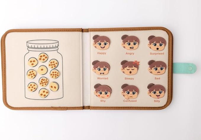 Montessori Busy Book for Toddlers 1-3, Pastel Aesthetic, Interactive Play, Learning Curriculum, 1-3 Year Old Boy Girl Birthday Gift, Travel Fun, Educational Daycare Toy, Visual Cognitive Skills