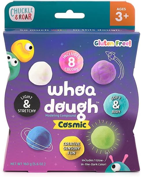 Whoa Dough Air Dry Clay Cosmic Colors by Chuckle & Roar