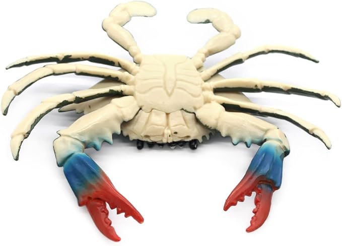 Solid Sea Animals Educational Toys,Simulation Ocean Shark Sea Creature Toy for Toddlers Kids (Blue Crab)