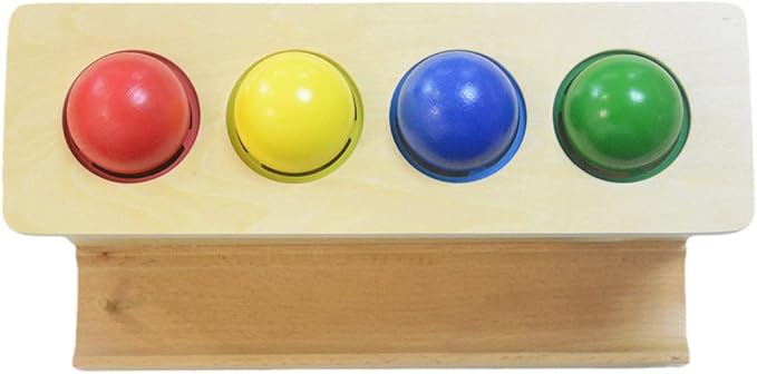 Montessori Toddlers Wooden Push Ball Toys Baby Preschoolers Toys Push Toys