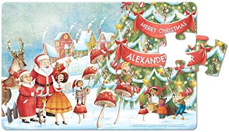 Personalized Jigsaw Puzzle for Kids, 24-Piece - I See Me! (Santa)