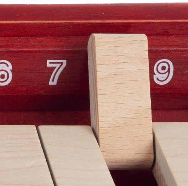 Shut The Box Game Wooden Set – Easy to Learn Math and Strategy Game for All Ages – Family Games for Home, Travel, and Camping by Trademark Games