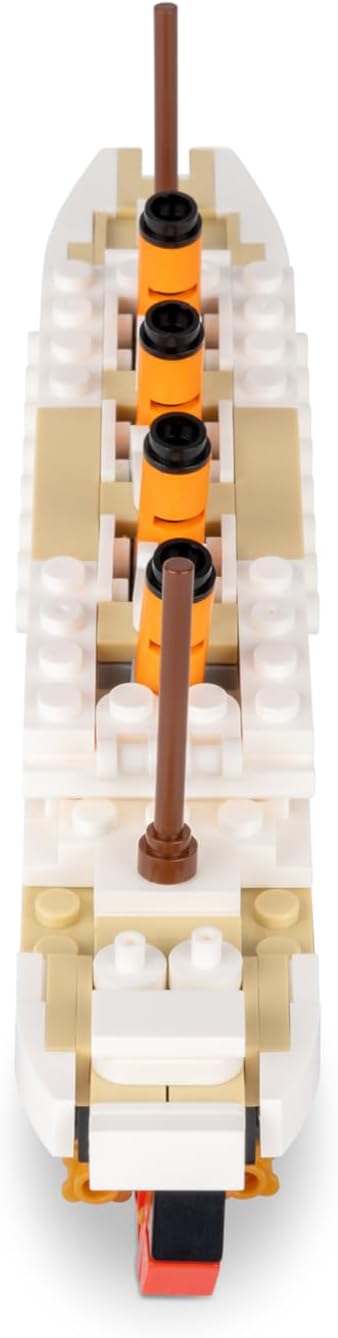 Brick Loot Titanic Micro Building Blocks Set – 217-Piece DIY Ship Model Kit, Mini Bricks for Adults & Kids, 3D Puzzle STEM Toy, Collectible Display, Gift for Ship Lovers & Puzzle Fans (Medium)