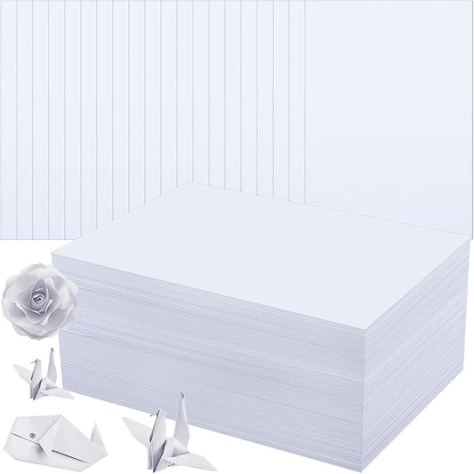 1000 Sheets Construction Paper Bulk School Supplies 9 x 12 Inches Art Classic Heavyweight Paper Craft for Kids Adults Holiday Drawing(White)