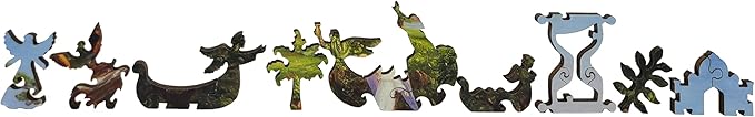 Wooden Puzzle for Adults - Uniquely Shaped Pieces - Made in The USA by FoxSmartBox - 444 Pieces - The Voyage of Life. Youth