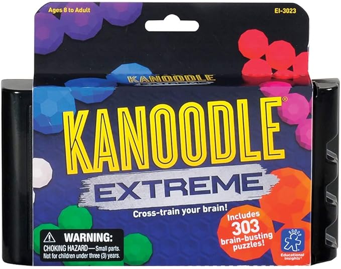 Educational Insights Kanoodle Extreme Puzzle Game, Brain Teaser Puzzle Challenge Game, Easter Basket Stuffers for Kids, Gift for Ages 8+