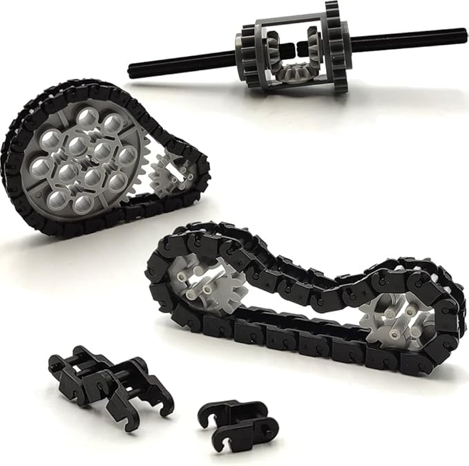116 pcs Technical Gears Axle Pin Connectors - Wheels Connectors Rack Gear Car Building Brick Accessories Pieces Sets Compatible with Mindstorms Building Bricks Block Technical Toys (116 TECH PARTS)