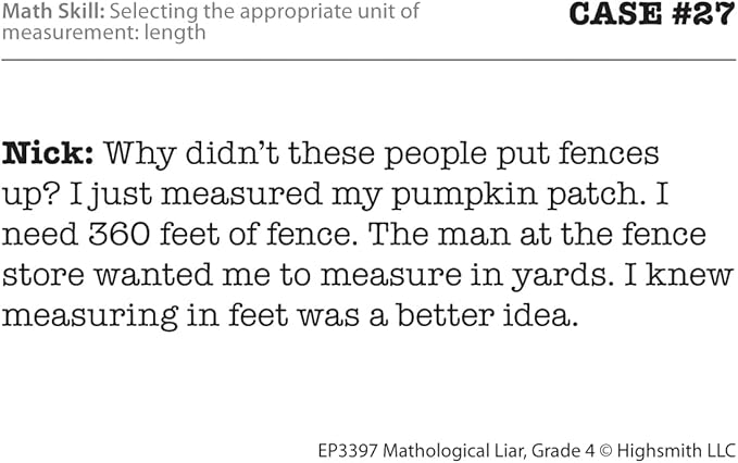 Edupress Mathological Liar, Grade 4