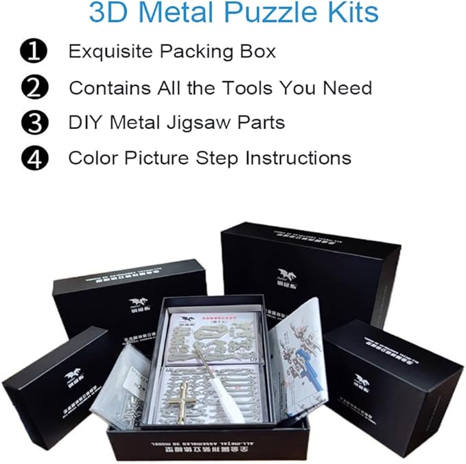 3D Metal Model Kits, Mechanical Mantis 3D Metal Puzzle,Steel Warcraft Collection DIY Animal Brain Teasers Simple 3D Puzzles Home Decor Art Craft Gifts Toys for Adult