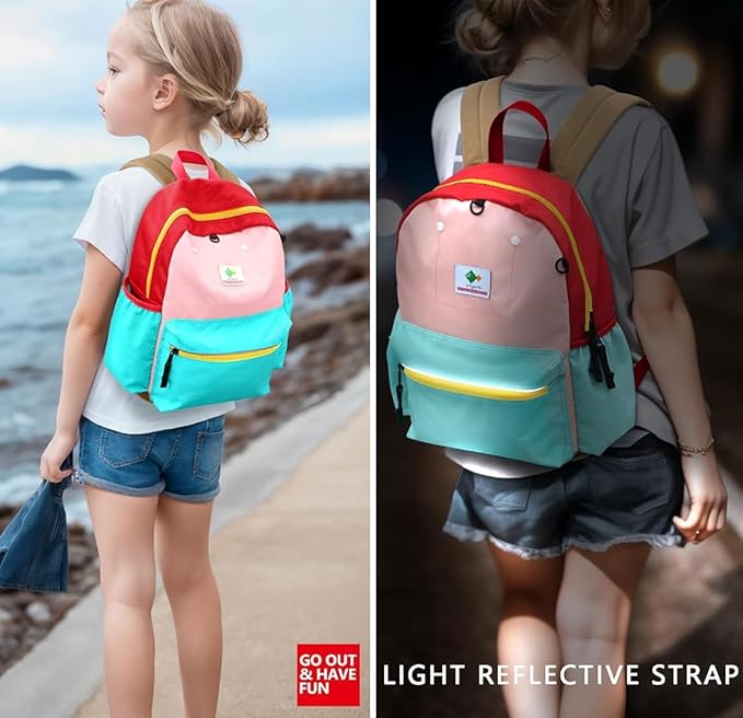 Kids' Backpacks for Girls & Boys - Kindergarten to Elementary School, Bookbag for School & Travel, Small Child Toddler Backpack, 15" H, Ages 6-9