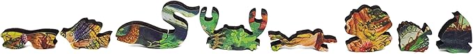 Wooden Puzzle for Adults - Uniquely Shaped Pieces - Made in The USA by FoxSmartBox - 440 Pieces - Hawaiian Islands