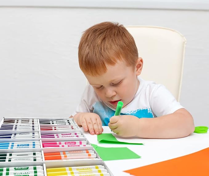 Rarlan Washable Markers Bulk, Markers for Kids, Bulk pack, 12 Colors, 240 Count