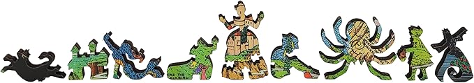 Wooden Puzzle for Adults - Uniquely Shaped Pieces - Made in The USA by FoxSmartBox - 454 Pieces - The Land of Make Believe