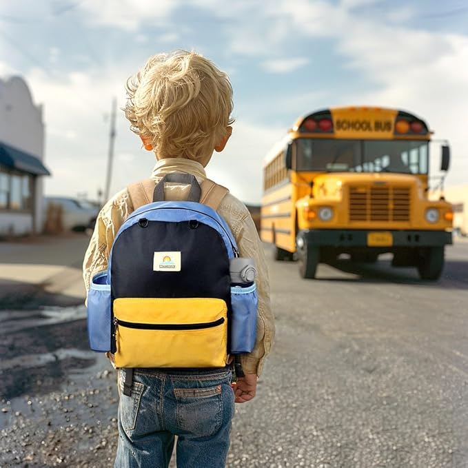 STEAMEDBUN Toddler Backpack for Boys 2-4: Preschool Kindergarten Backpacks - 12 inch Daycare Backpack