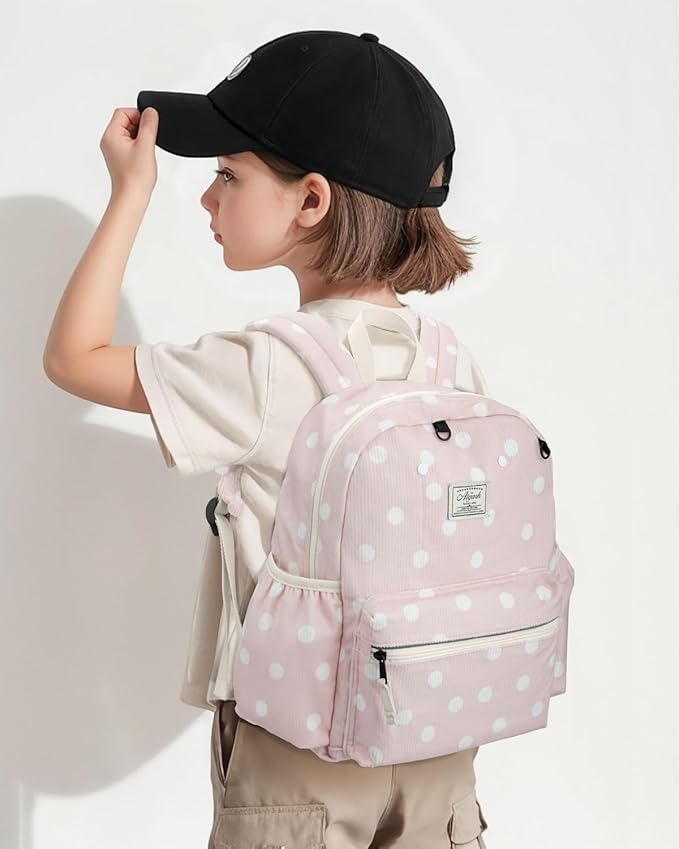 Corduroy Kids Backpack for Boys 6-10: Boys Girls Backpacks for Elementary Kindergarten 15” H Fit Folder