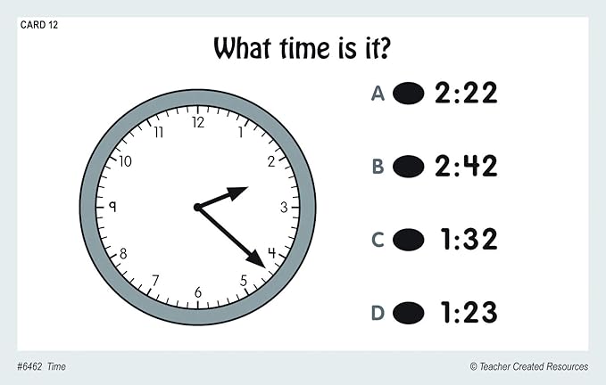 Teacher Created Resources Power Pen Learning Cards: Time (6462) Medium