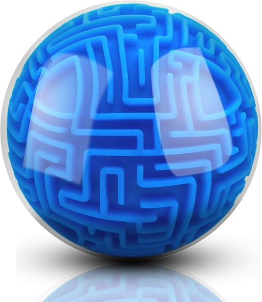 Hymaz 3D Puzzle Maze Ball, Memory Sequential Gravity Cube Balls Educational Toys for Kids Teens & Adults, Hard Challenges Game Lover Tiny Balls Brain Teasers Game Gifts