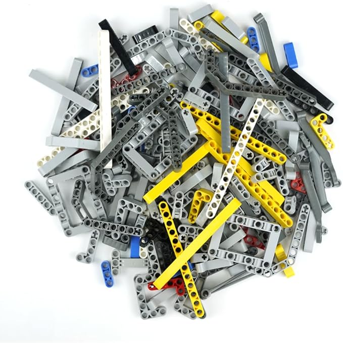 582pcs Technical Parts and Pieces Beams Axles Connectors Bricks Sets, Compatible with Technical, Chassis Frame Liftarm and Pins Building Blocks Accessories Robot Kits Bulk Toys