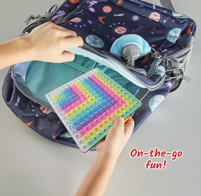 12x12 Multiplication Table Times Table Practice Multiplication Charts for Kids Flash Cards Board Game Math Fidget Toy Multiplication pop 12x12 Board Kid