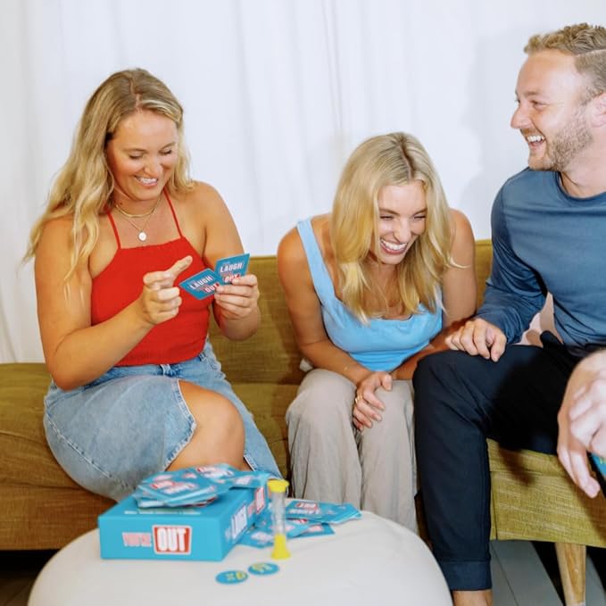 You Laugh You're Out A Party Game with Hilarious Charades Family Card Games for Adults & Kids, Halloween, 125 Prompt Cards Fun Card Games for Family Game Nights, Gatherings, & Parties Ages 14+