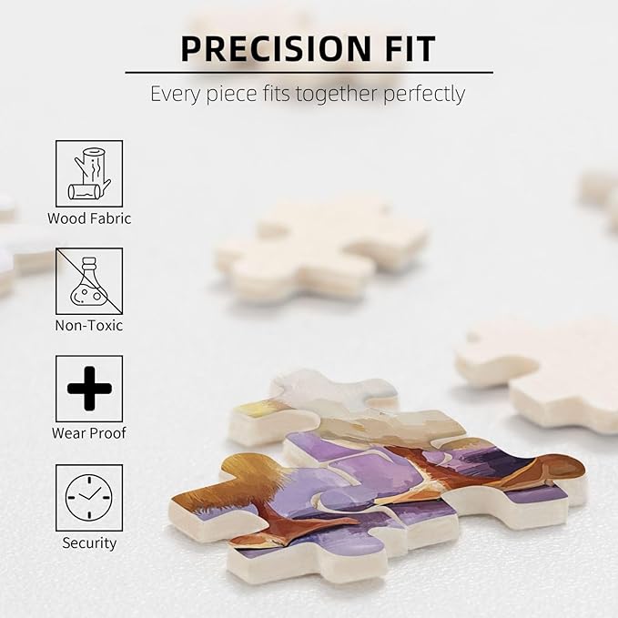 Adorable Chicks and Ducklings,500 Piece Wooden Jigsaw Puzzle for Adults,Heartwarming Farmyard Artwork,Brain Training Challenge,Stress Relief Activity,Eco-Friendly Woodens Pieces