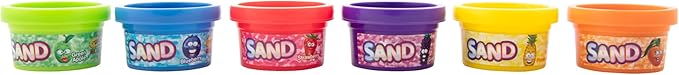 Crayola Play Sand, Silly Scents | 60 x 1oz Tubs of Moldable Play Sand in 6 Bright Colors | Christmas Party Favors for Kids Goodie Bags, Classroom Prizes, Sensory Bin Toys, Bags